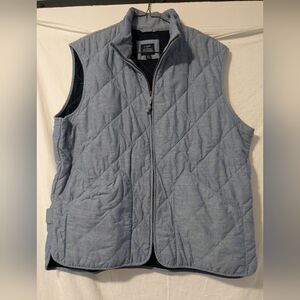 J. Crew Men's Light Blue Quilted Vest